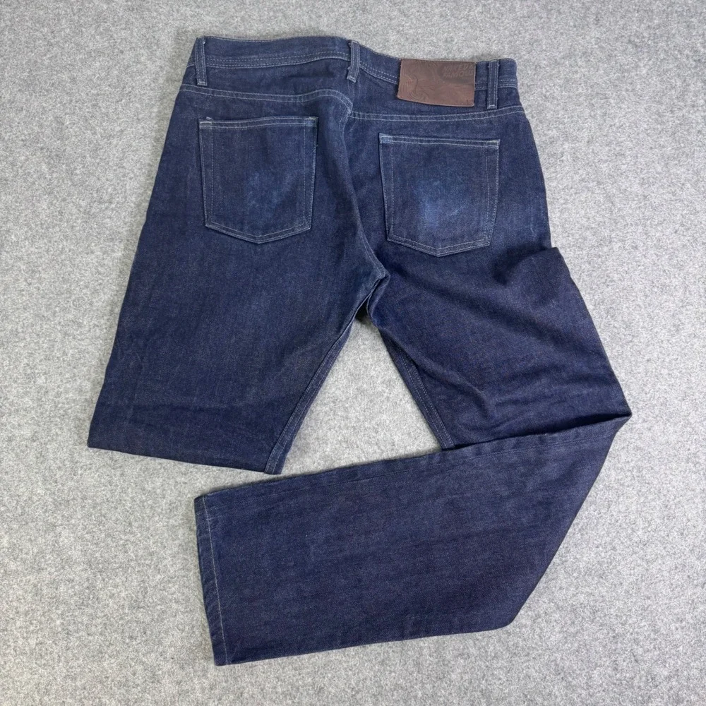 Naked & Famous Weird Guy Indigo Selvedge Jeans Mens 34 Blue Tapered 011083